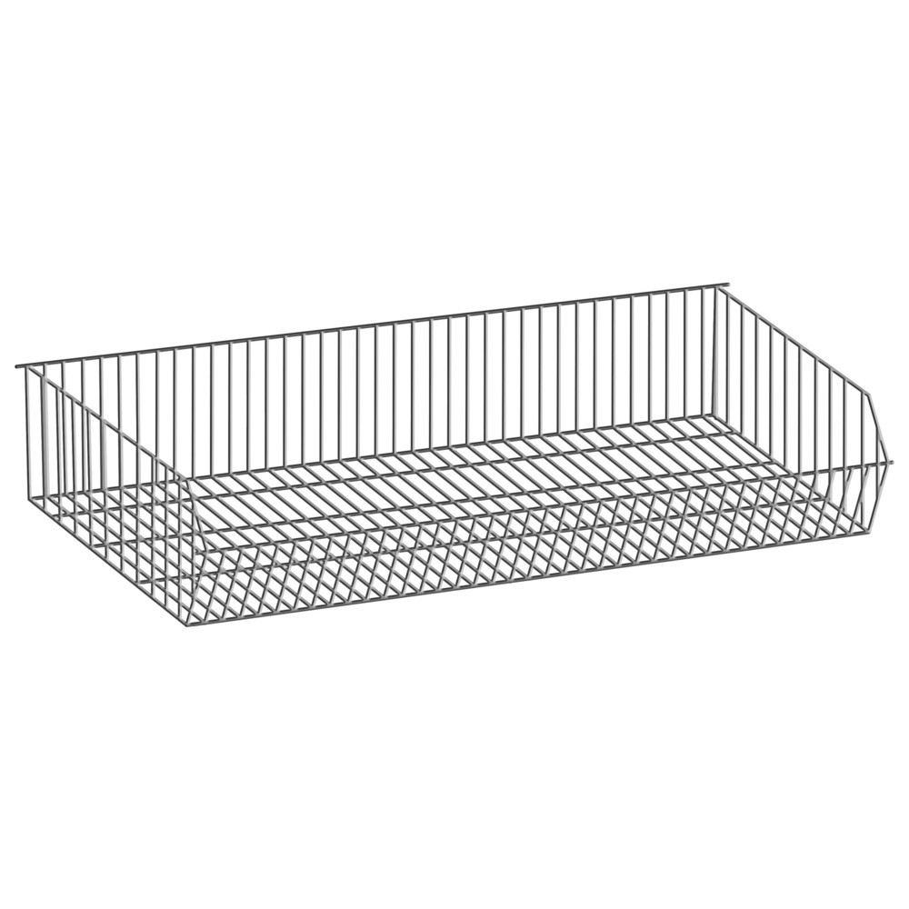 Produktabbildung: Fachkorbebene für SCHULTE Fachbodenregal mit grobmaschigen Körben, BxT 1.000 x 500 mm