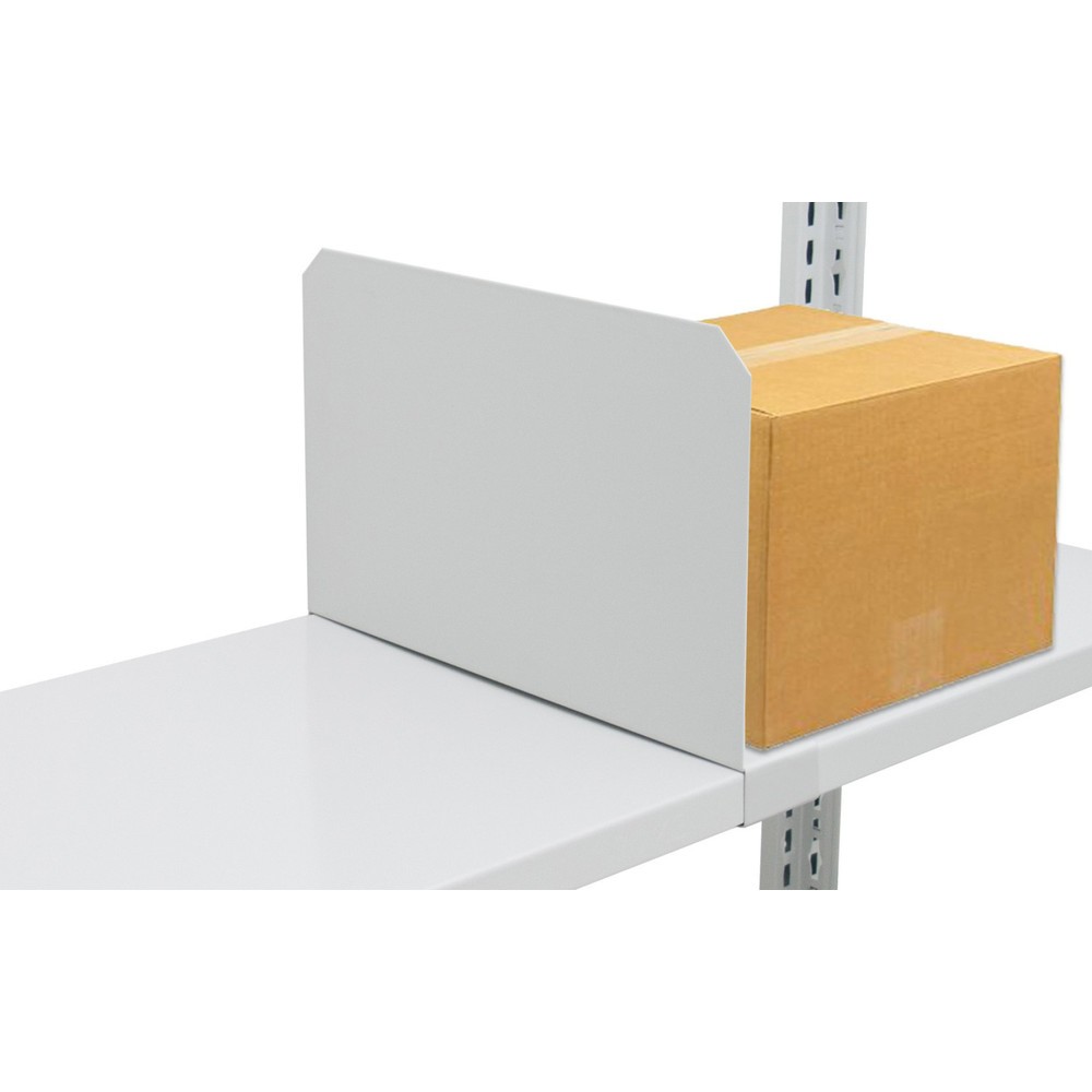 Produktabbildung Nr. 2: Fachteiler für SCHULTE Fachbodenregal, lichtgrau, geeignet für Fachboden MULTIplus250/330, HxT 200 x 400 mm