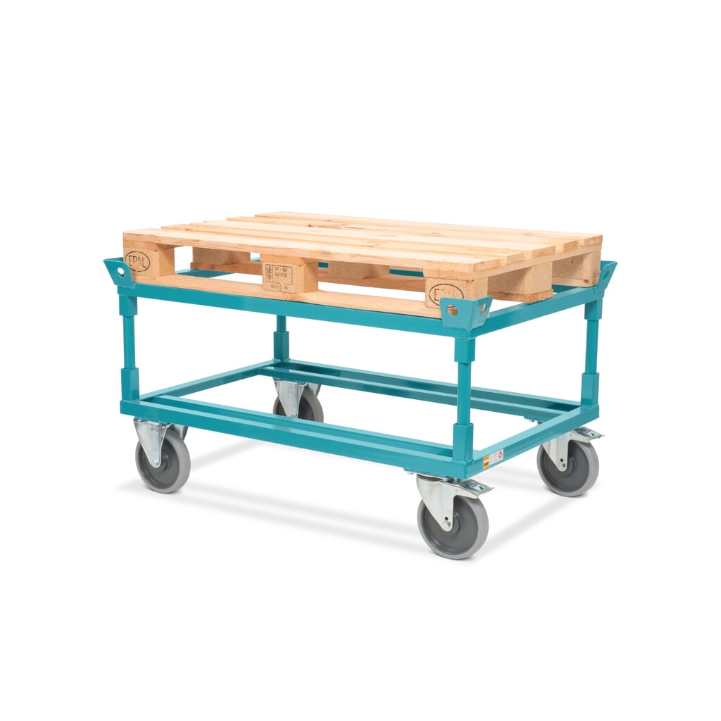 Fahrgestell Ameise®, mit Fangecken, Ladehöhe 650 mm, TPE-Bereifung, mit Zentralbremse Produktabbildung Nr. 4: Fahrgestell Ameise®, mit Fangecken, Ladehöhe 650 mm, TPE-Bereifung, mit Zentralbremse