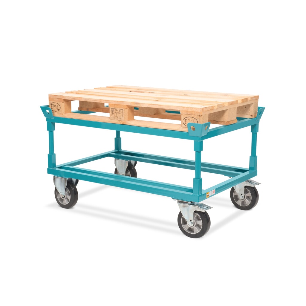 Fahrgestell Ameise®, mit Fangecken, Ladehöhe 650 mm, Elastik-Vollgummi-Bereifung, mit Zentralbremse Produktabbildung Nr. 4: Fahrgestell Ameise®, mit Fangecken, Ladehöhe 650 mm, Elastik-Vollgummi-Bereifung, mit Zentralbremse