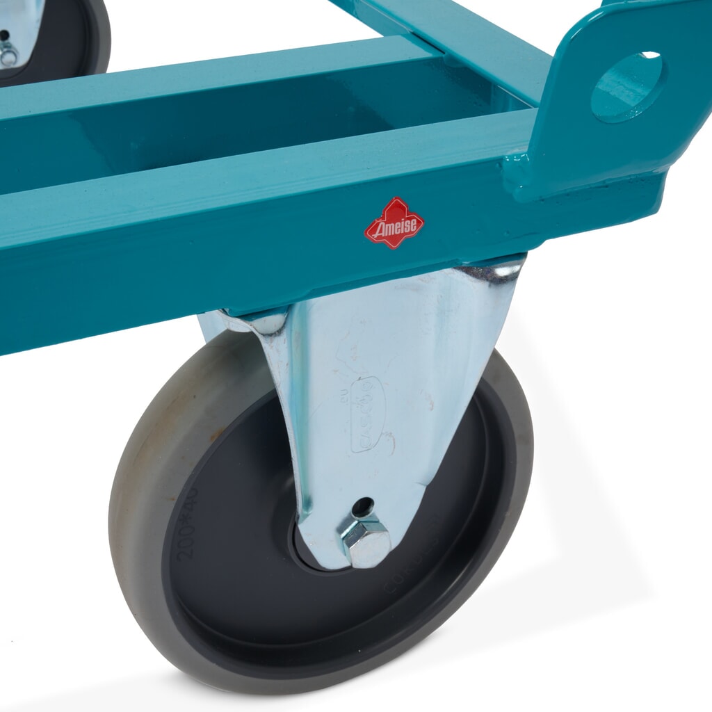 Fahrgestell Ameise®, mit Fangecken, Ladehöhe 280 mm, TPE-Bereifung, mit Zentralbremse Produktabbildung Nr. 10: Fahrgestell Ameise®, mit Fangecken, Ladehöhe 280 mm, TPE-Bereifung, mit Zentralbremse