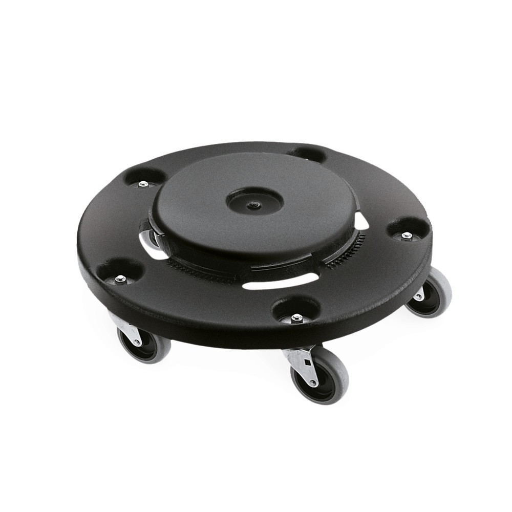Produktabbildung: Fahrgestell für Rubbermaid® Universalcontainer, Bajonett-Verschluss, rund, 76-208 Liter