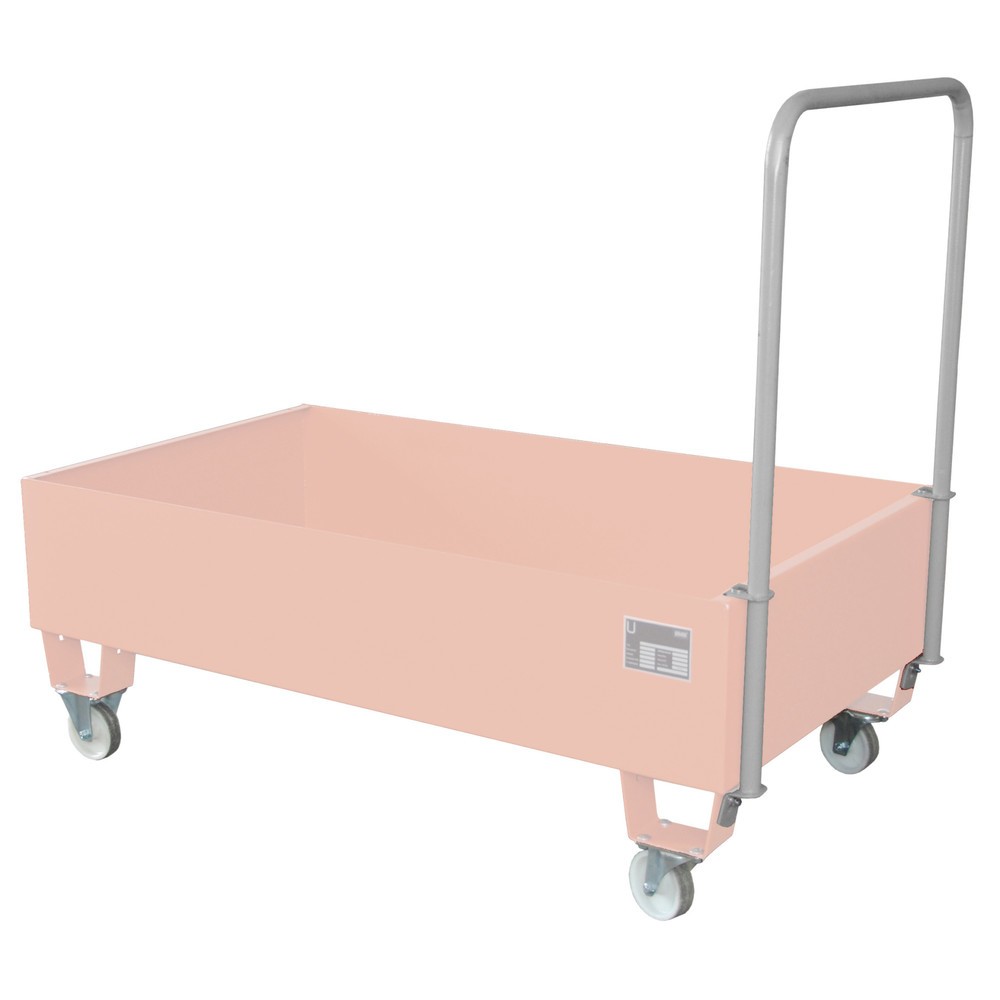 Produktabbildung: Fahrsatz für Bauer® Auffangwanne Modul MAW, 2 Lenk- und Bockrollen