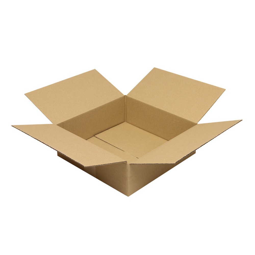 Produktabbildung: Faltkarton 1-wellig, 300 x 300 x 100 mm (Innenmaß), Qualität 1.20 B