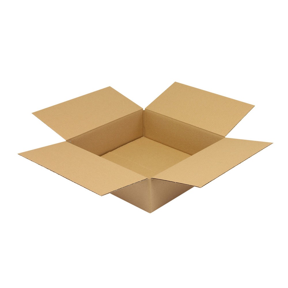 Produktabbildung: Faltkarton 1-wellig, 350 x350 x 100 mm (Innenmaß), Qualität 1.20 B