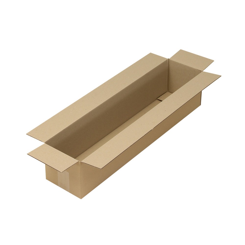 Produktabbildung: Faltkarton 1-wellig, 700 x 150 x 150 mm (Innenmaß), Qualität 1.30 B