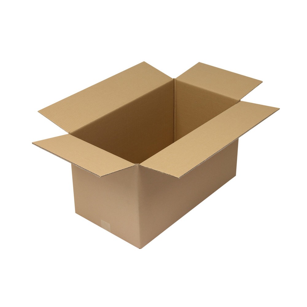 Produktabbildung: Faltkarton 2-wellig, 650 x 350 x 370 mm (Innenmaß), Qualität 2.35 BC