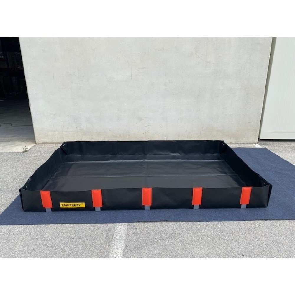 Produktabbildung Nr. 1: Faltwanne aus PVC, für 8x 200-Liter-Fass oder 2x IBC, Kapazität 937 l