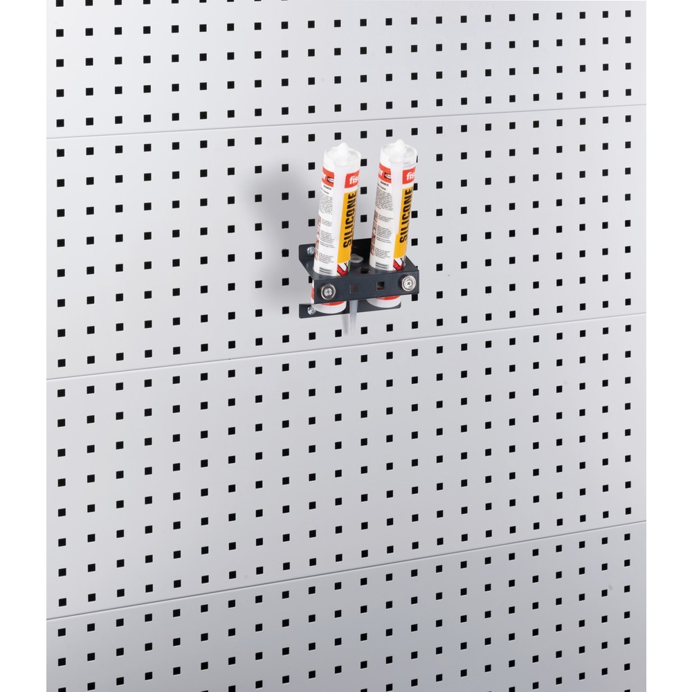 Produktabbildung: Fami Kartuschenhalter, 2 Aufnahmen, schräg, HxBxT 96 x 188 x 111 mm