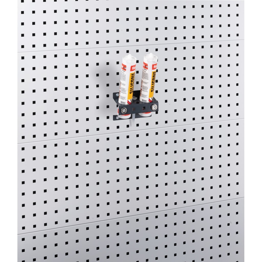 Fami Kartuschenhalter, 2 Aufnahmen, schräg, HxBxT 96 x 188 x 111 mm Produktabbildung: Fami Kartuschenhalter, 2 Aufnahmen, schräg, HxBxT 96 x 188 x 111 mm