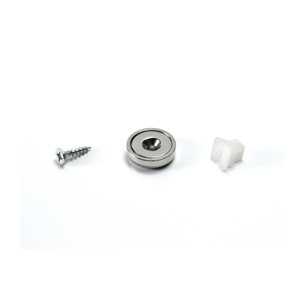 Produktabbildung Nr. 2: Fami Magnet-Set, inkl. Schraubmaterial, Ø 20 mm, 10 Stk/VE