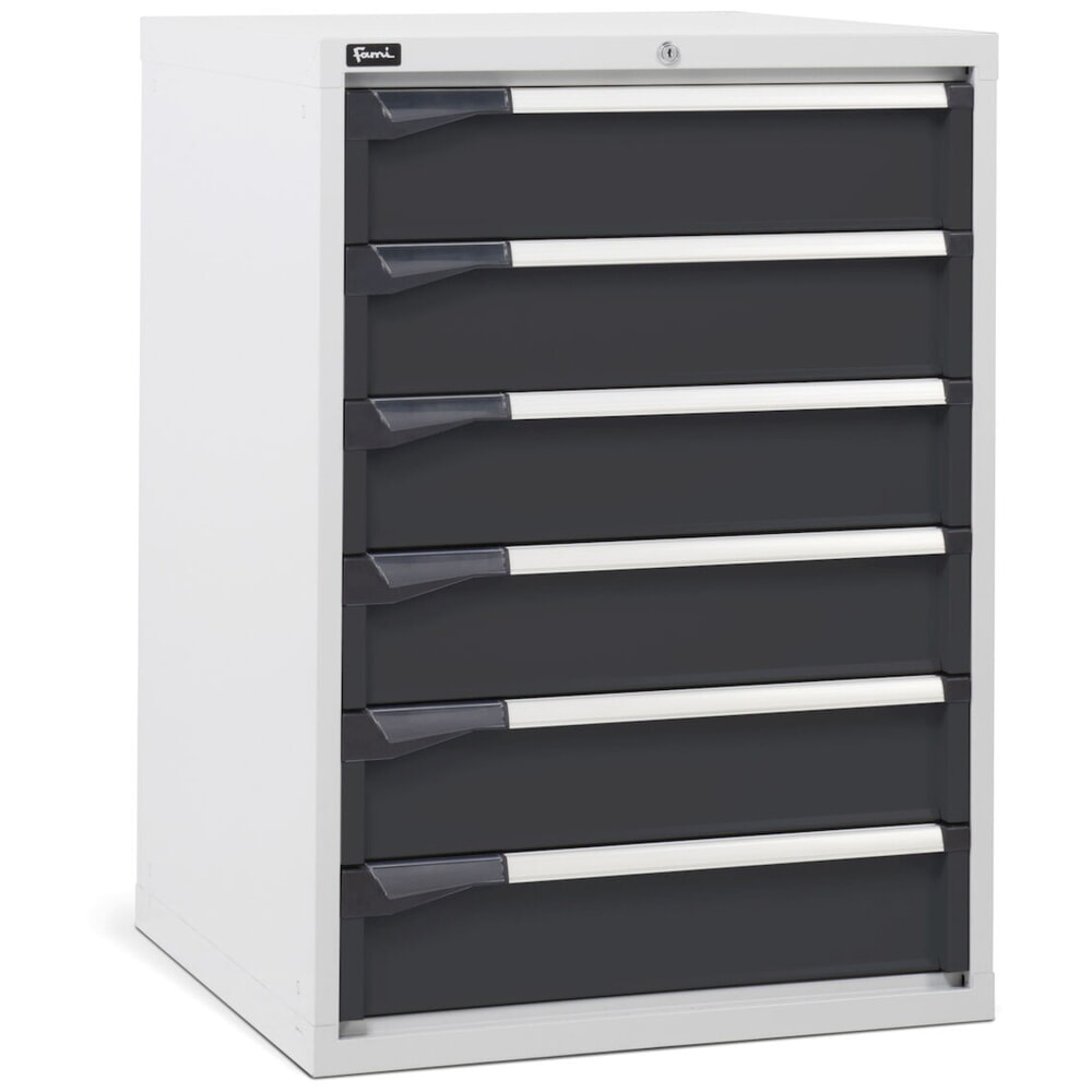 Produktabbildung Nr. 2: Fami MASTER Schubladenschrank, 6 Schubladen, HxBxT 1.000 x 714 x 726 mm, lichtgrau, anthrazit