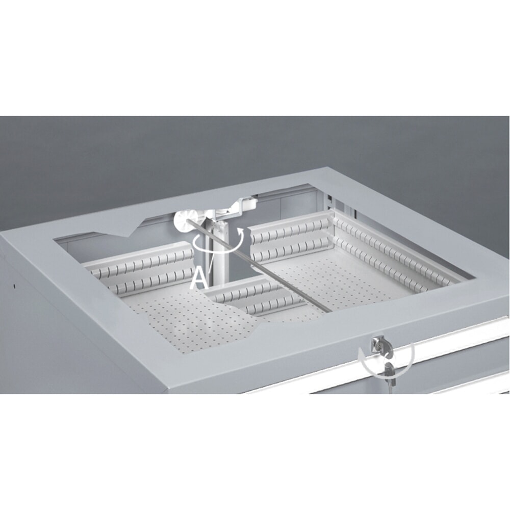 Produktabbildung Nr. 14: Fami MASTER Schubladenschrank, 6 Schubladen, HxBxT 1.000 x 714 x 726 mm, lichtgrau, anthrazit