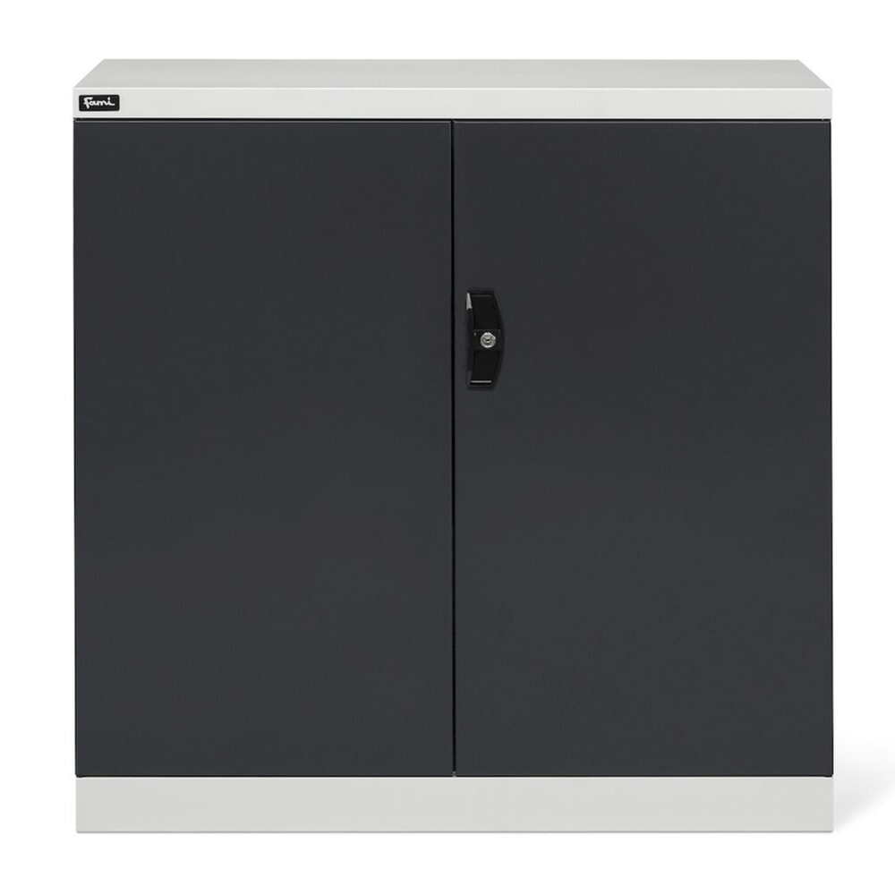 Produktabbildung Nr. 2: Fami PERFOM Flügeltürschrank, 2 Fachböden, HxBxT 1.000 x 1.023 x 555 mm, lichtgrau, anthrazit