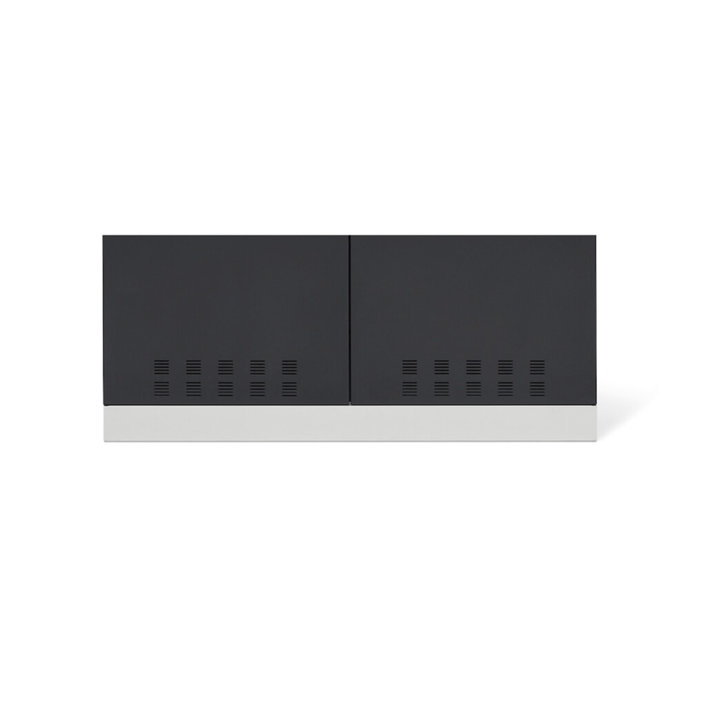 Fami PERFOM Mehrzweckschrank, Kleiderstange, 3 Fachböden, HxBxT 2.000 x 1.023 x 555 mm, lichtgrau, anthrazit Produktabbildung Nr. 3: Fami PERFOM Mehrzweckschrank, Kleiderstange, 3 Fachböden, HxBxT 2.000 x 1.023 x 555 mm, lichtgrau, anthrazit