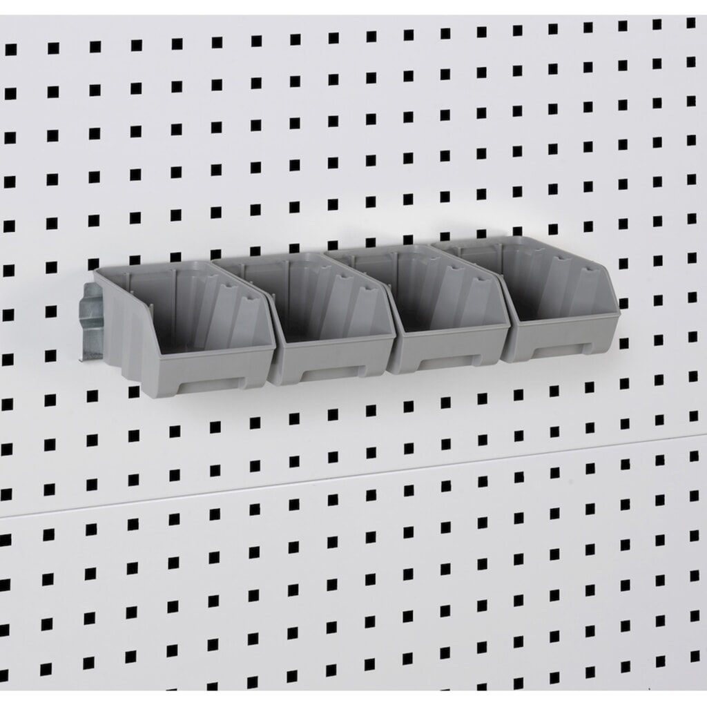 Produktabbildung Nr. 7: Fami PERFOM Werkstattschrank, 4 Lochböden, 3 Schubladen, Lochplatten für Tür, Sichtlagerkästen, HxBxT 2.000 x 1.023 x 555 mm, lichtgrau, anthrazit