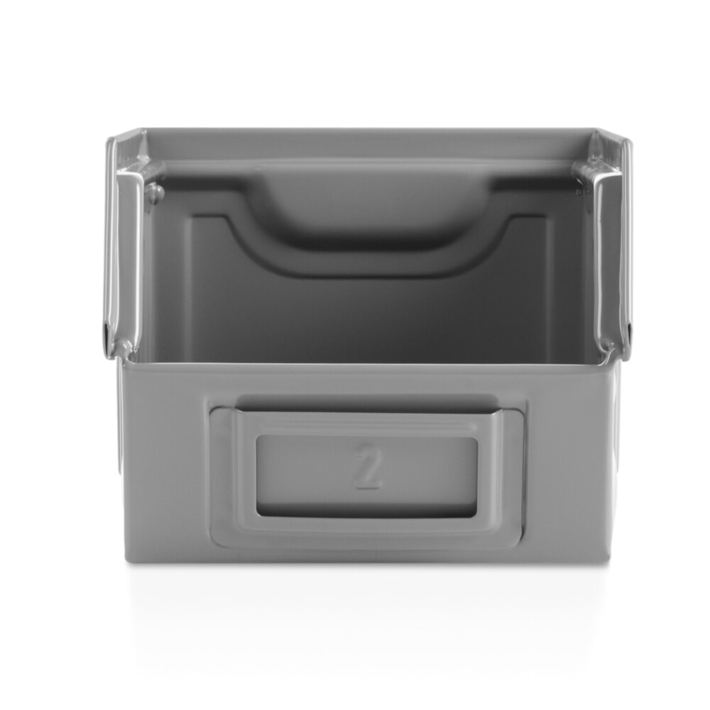 Produktabbildung Nr. 3: Fami Sichtlagerkasten, HxBxT 130 x 140 x 230 mm, Stahlblech, fehgrau, 20 Stk/VE