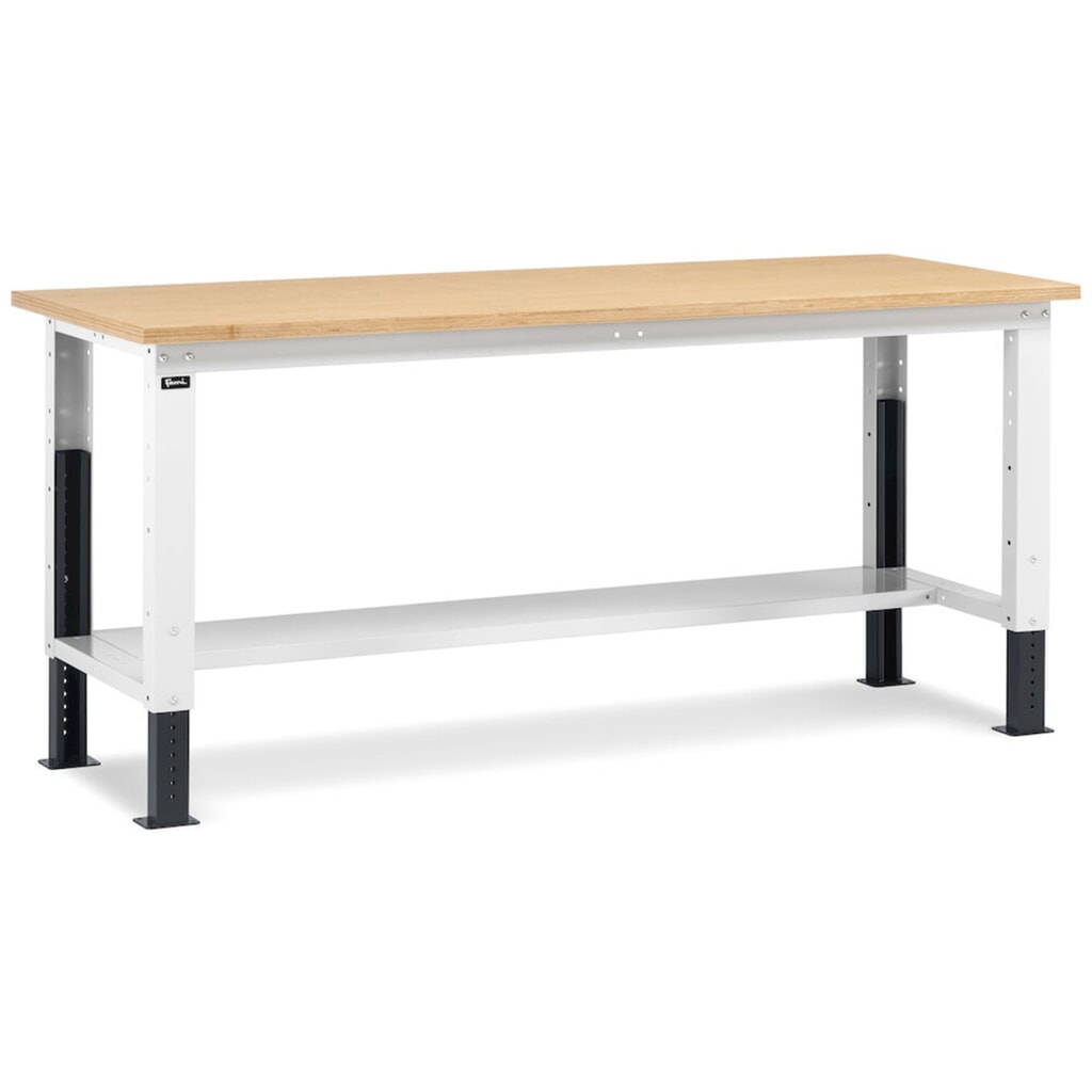 Produktabbildung Nr. 2: Fami Werkbank, höhenverstellbar, TK 1.000 kg, HxBxT 740-1.110 x 2.000 x 750 mm, RAL 7035 lichtgrau / RAL 7016 anthrazitgrau