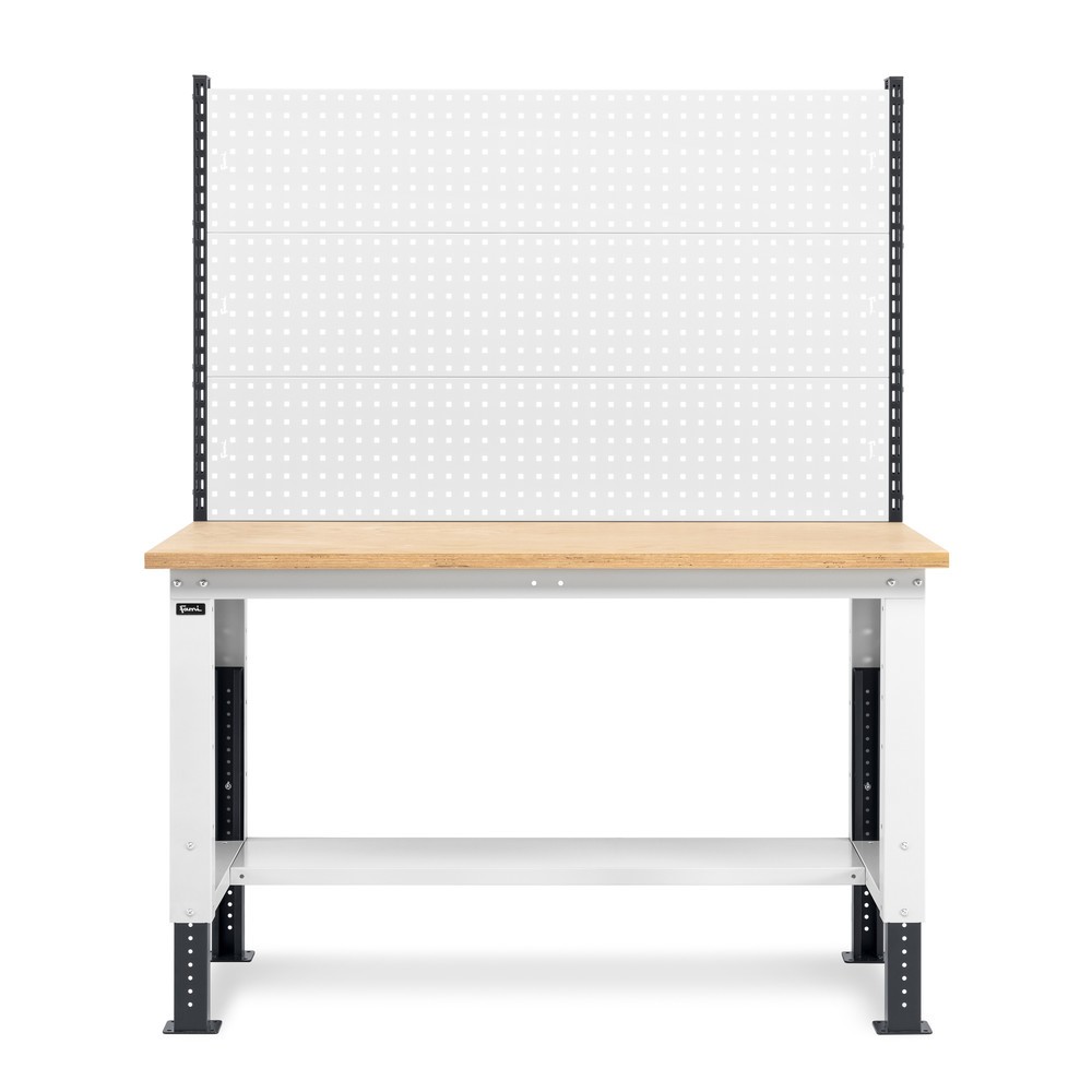 Produktabbildung Nr. 3: Fami Werkbank, höhenverstellbar u. mit Multifunktionswand, TK 1.000 kg, HxBxT 740-1.110 x 1.500 x 750 mm, RAL 7035 lichtgrau / RAL 7016 anthrazitgrau
