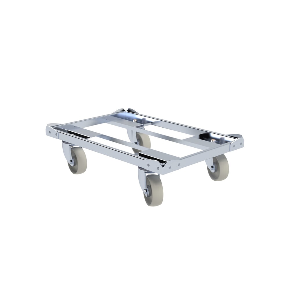Produktabbildung: Fangecken für rolldolly® Industrie-Transportroller für Euro-Stapelbehälter, Rahmenplattform, Tragkraft 250 kg