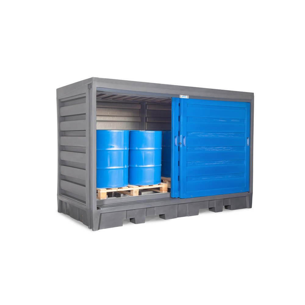 Produktabbildung Nr. 2: Fassdepot aus PE, HxBxT 2.170 x 3.200 x 1.740 mm, 2x IBC oder 8x 200 l