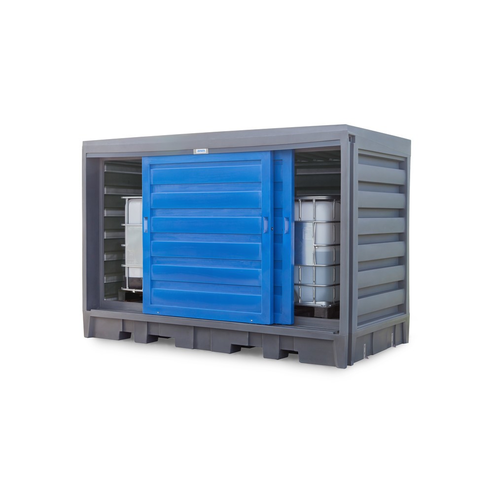 Produktabbildung Nr. 5: Fassdepot aus PE, HxBxT 2.170 x 3.200 x 1.740 mm, 2x IBC oder 8x 200 l