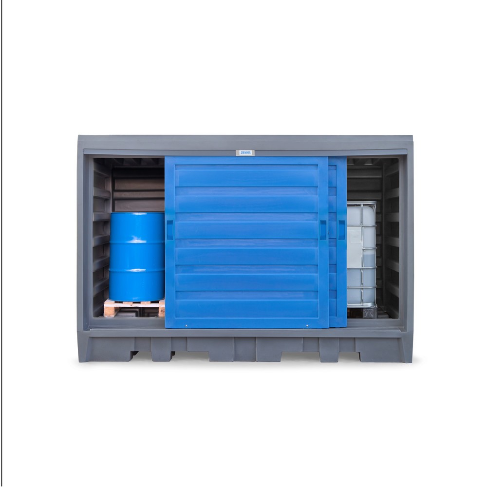 Produktabbildung Nr. 9: Fassdepot aus PE, HxBxT 2.170 x 3.200 x 1.740 mm, 2x IBC oder 8x 200 l