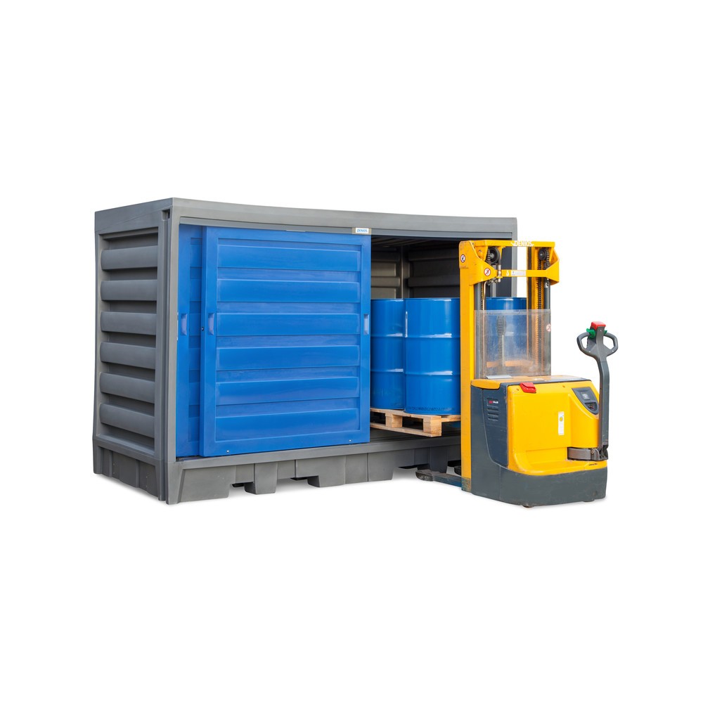 Produktabbildung Nr. 11: Fassdepot aus PE, HxBxT 2.170 x 3.200 x 1.740 mm, 2x IBC oder 8x 200 l
