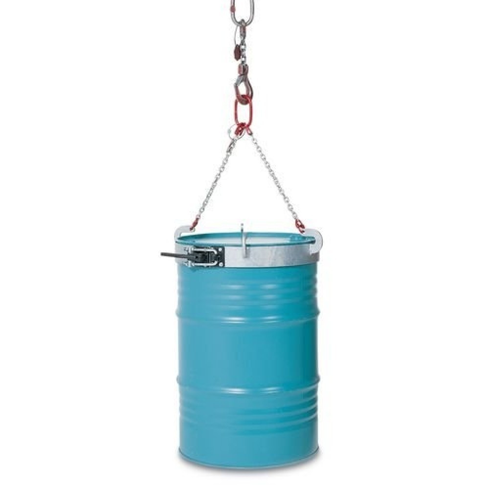 Produktabbildung: Fassgehänge mit Stahl-Manschette, für 1x 200-Liter-Fass, Fass-Ø 560-610 mm