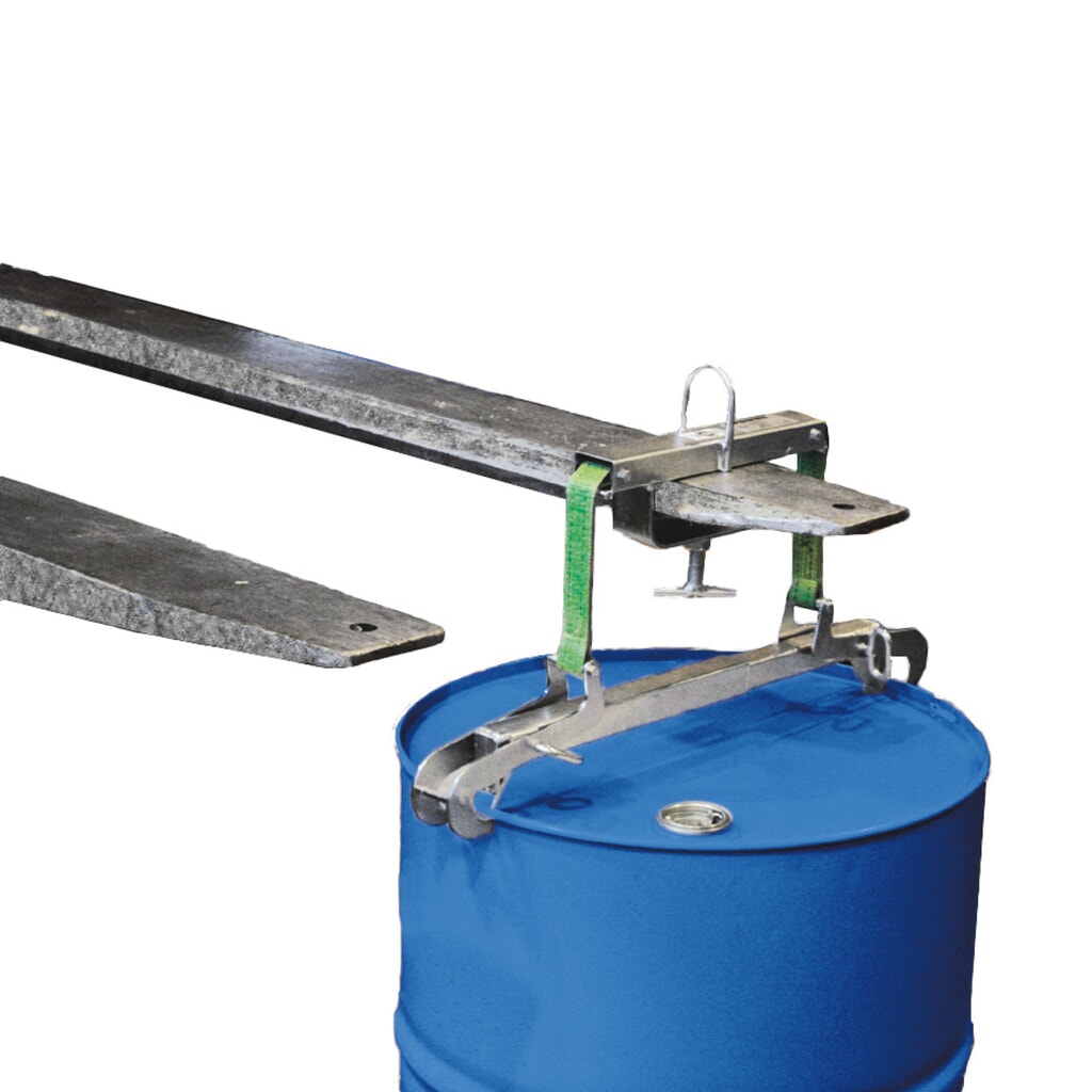 Fassgreifer, Tragkraft 250 kg, Fass-Ø 420-640 mm, feuerverzinkt Produktabbildung: Fassgreifer, Tragkraft 250 kg, Fass-Ø 420-640 mm, feuerverzinkt
