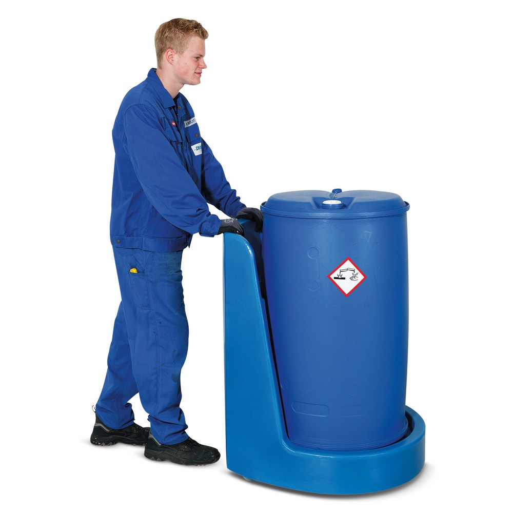 Produktabbildung Nr. 2: Fassroller, TK 300 kg, integrierte Auffangwanne, mit Schiebebügel
