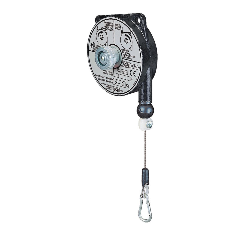 Produktabbildung: Federzug, Seilauszug 1,6 m, TK 0,2-0,5 kg