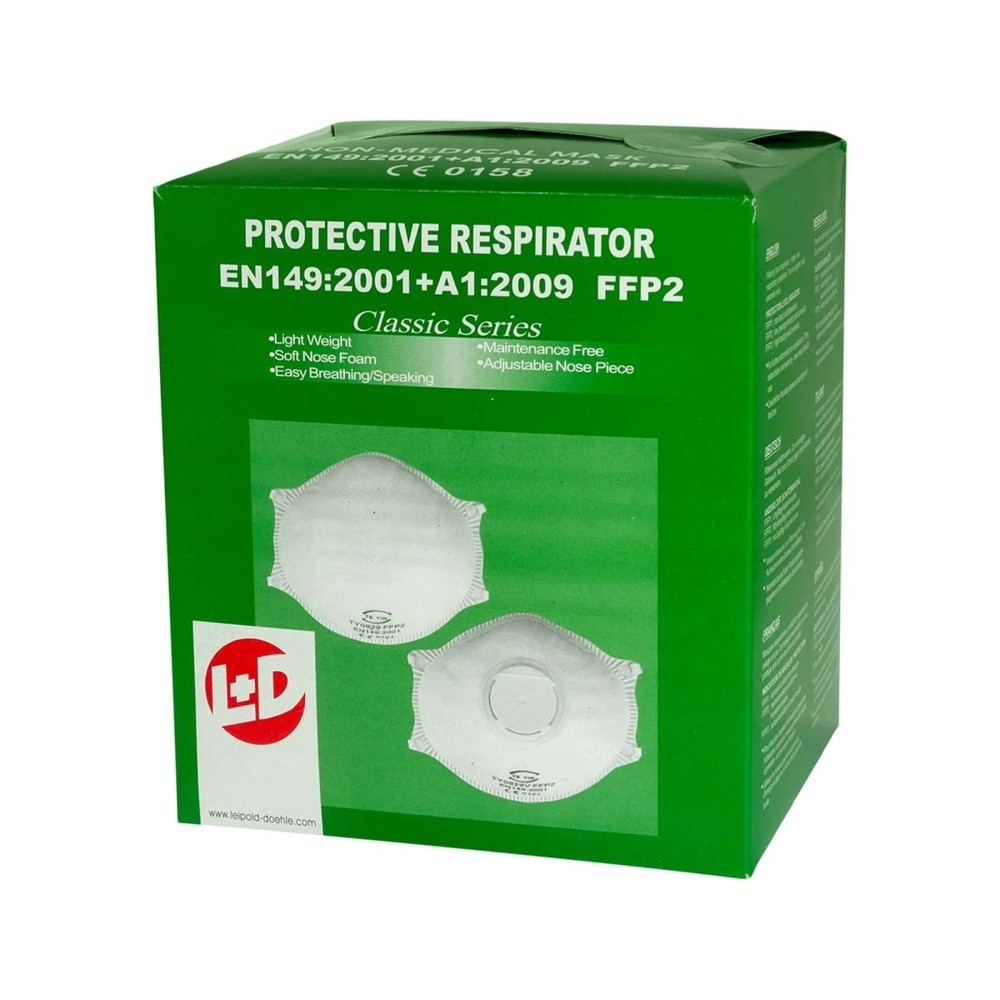 Produktabbildung: Feinstaubmaske FFP2 NR D  ohne Ventil, Inhalt 20 Stück