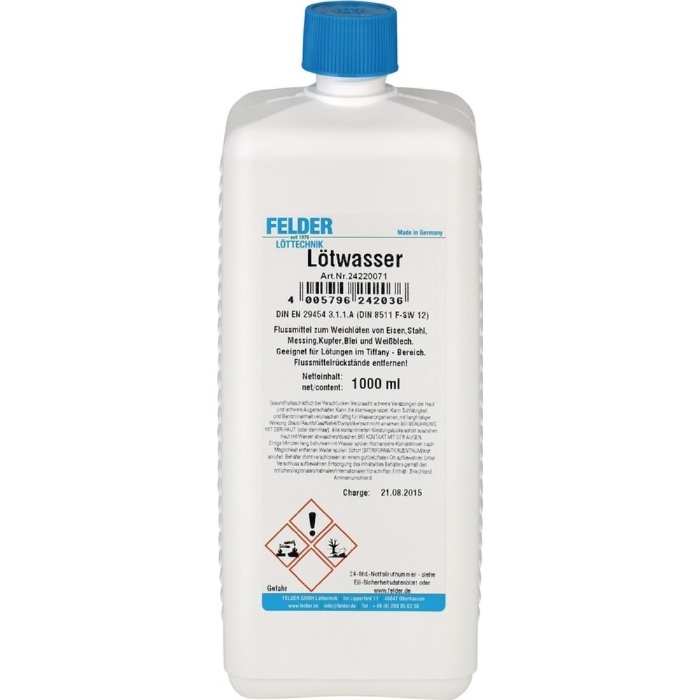 Produktabbildung: FELDER Lötwasser, 500 ml
