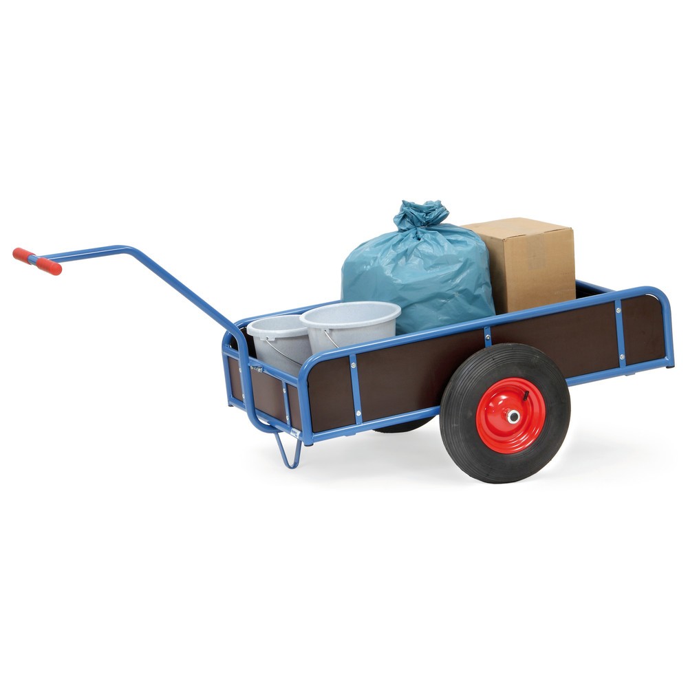Produktabbildung Nr. 2: fetra® 1-achsiger Handwagen, geschlossene Wände, Luftbereifung, Ladefläche 845 x 545 mm