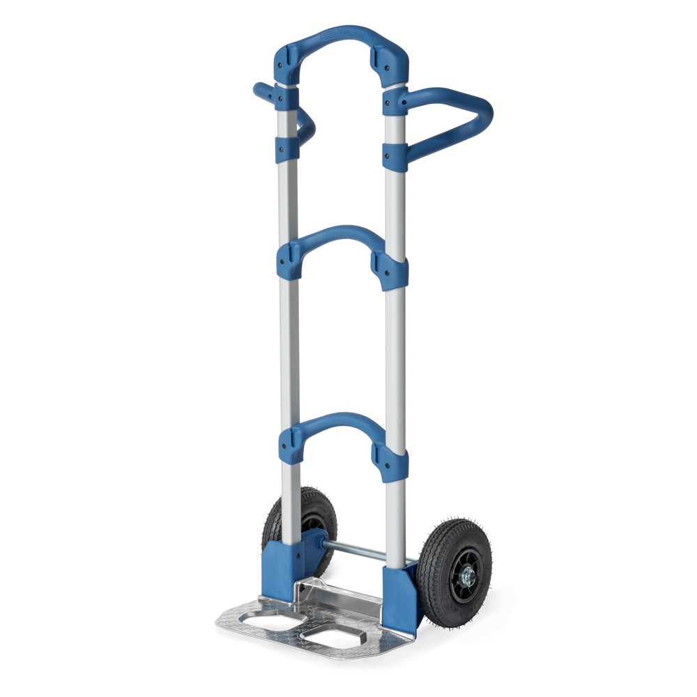 Produktabbildung: fetra® Alu-Sackkarre Wuppi, klappbar, Tragkraft 200 kg, Schaufel BxT 425 x 165 mm
