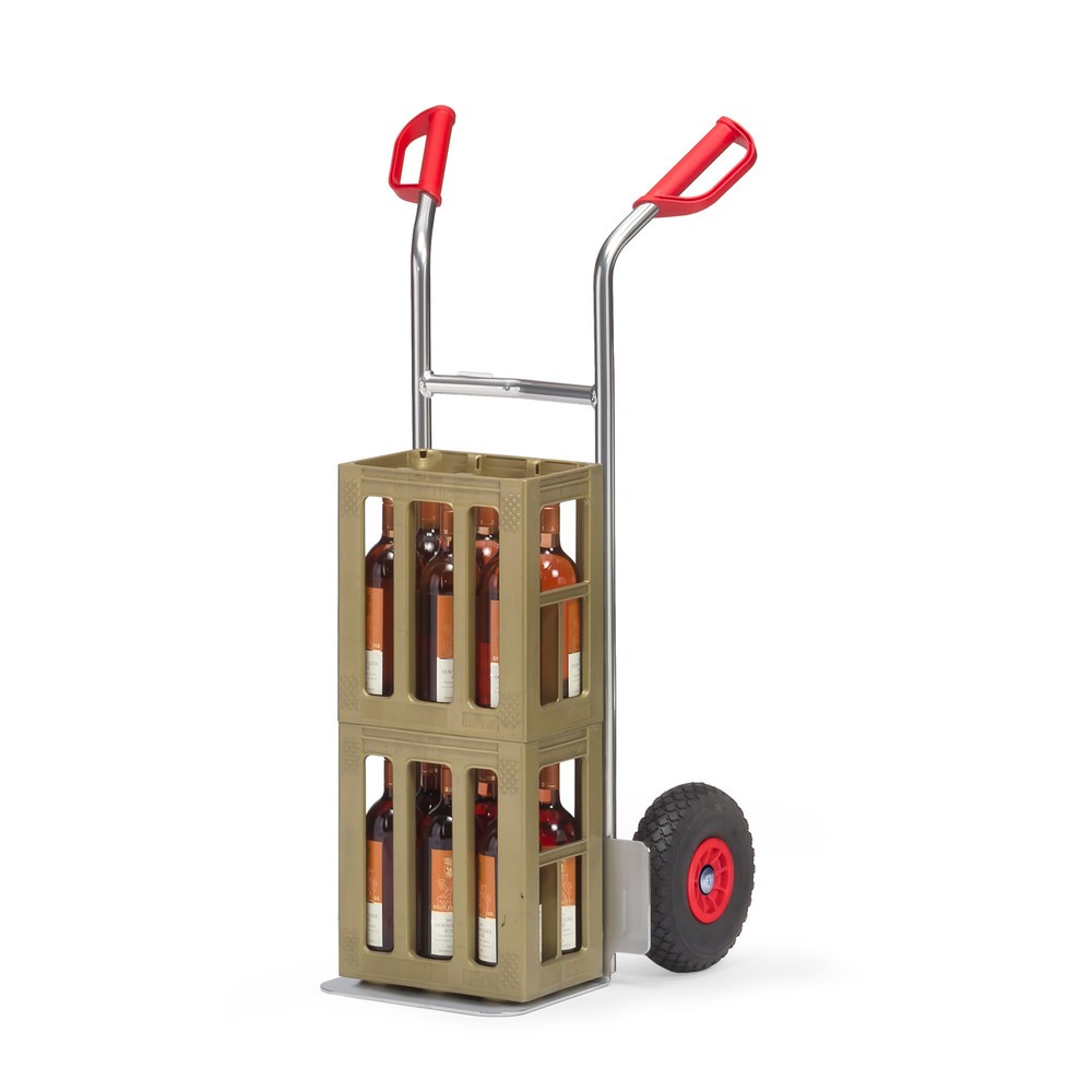 Produktabbildung Nr. 3: fetra® Alu-Stapelkarre, Tragkraft 150 kg, Schaufel BxT 320 x 250 mm, PU-Bereifung