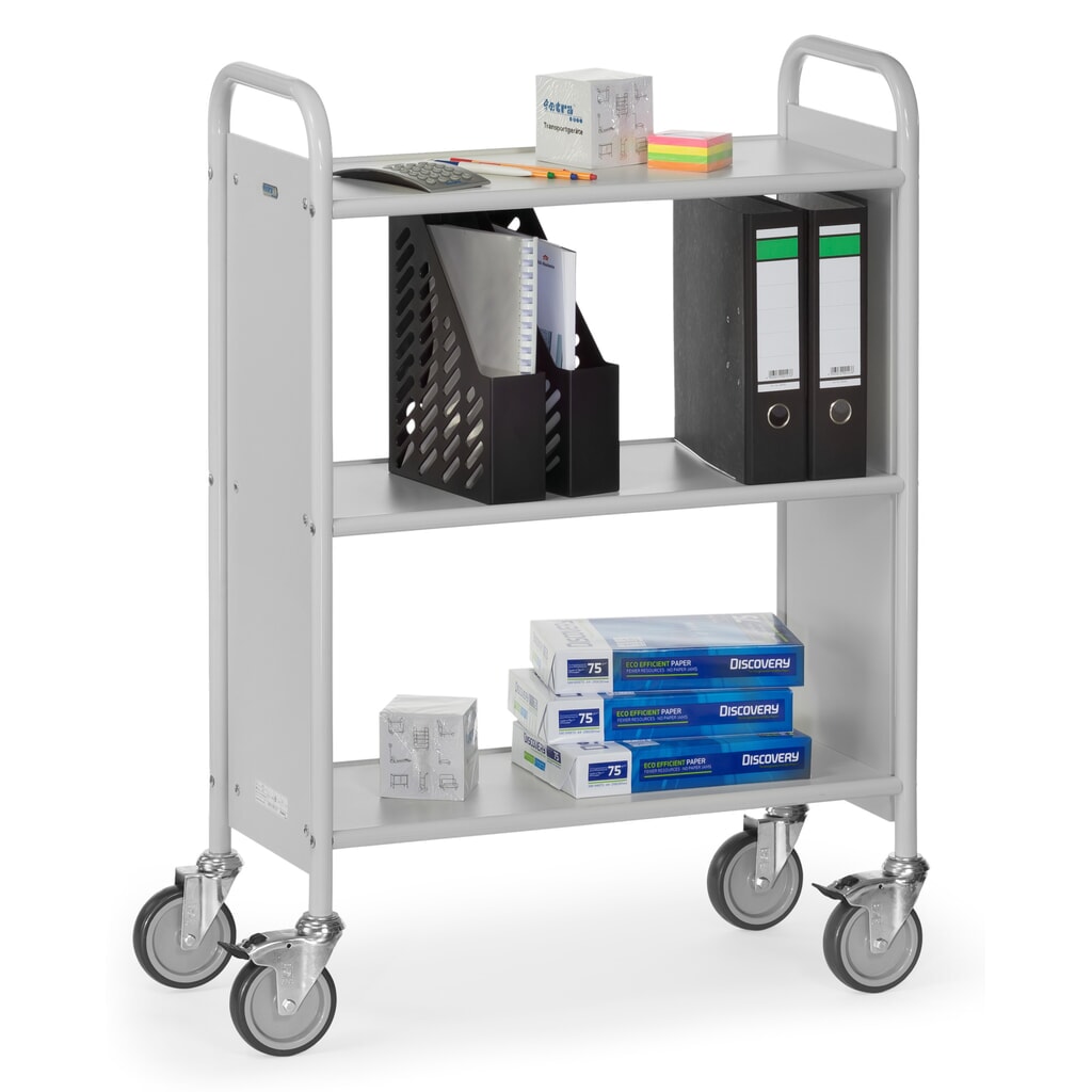 fetra® Büro- und Aktenwagen, 2 Fächer ohne Rückwand Produktabbildung Nr. 2: fetra® Büro- und Aktenwagen, 2 Fächer ohne Rückwand