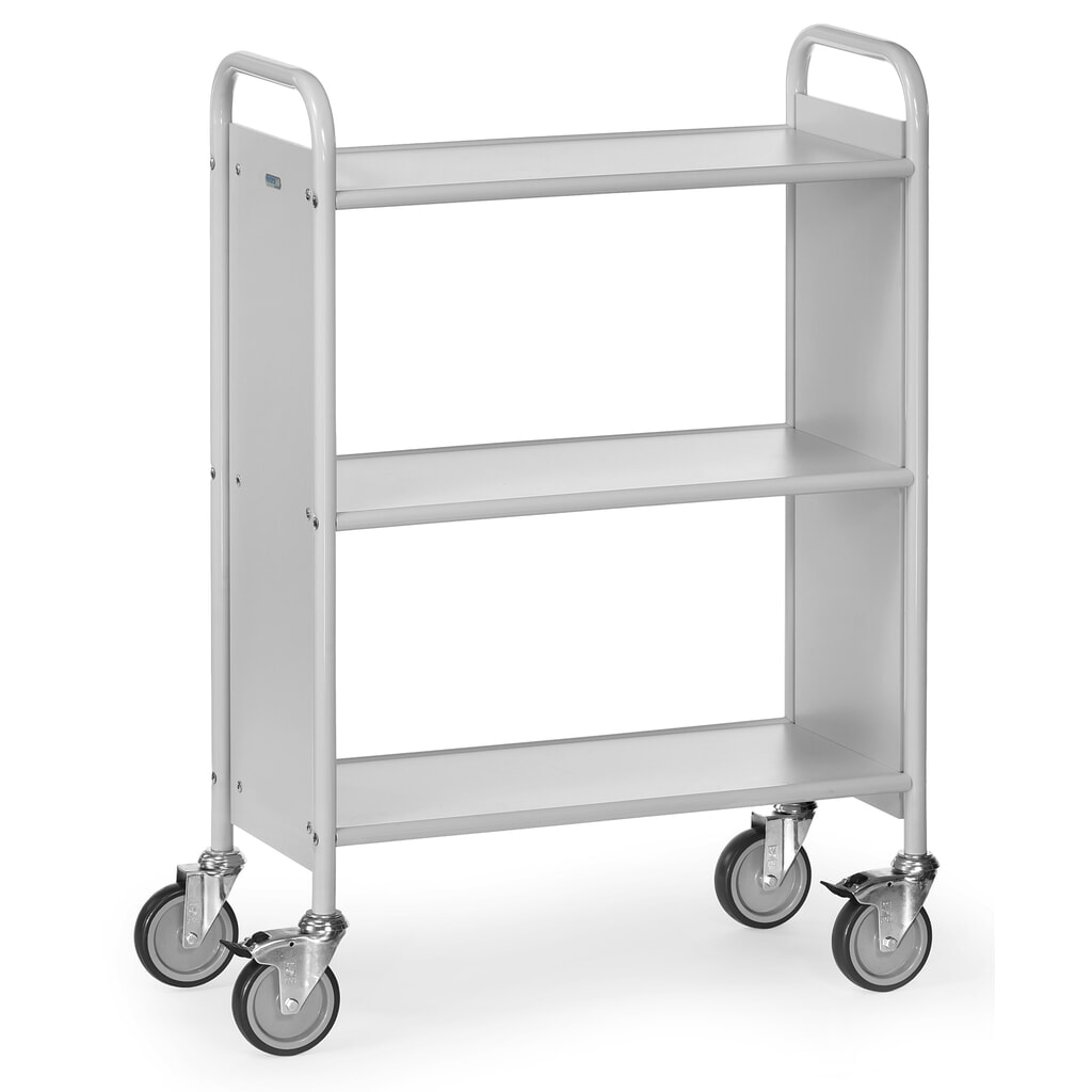 Produktabbildung: fetra® Büro- und Aktenwagen, 2 Fächer ohne Rückwand