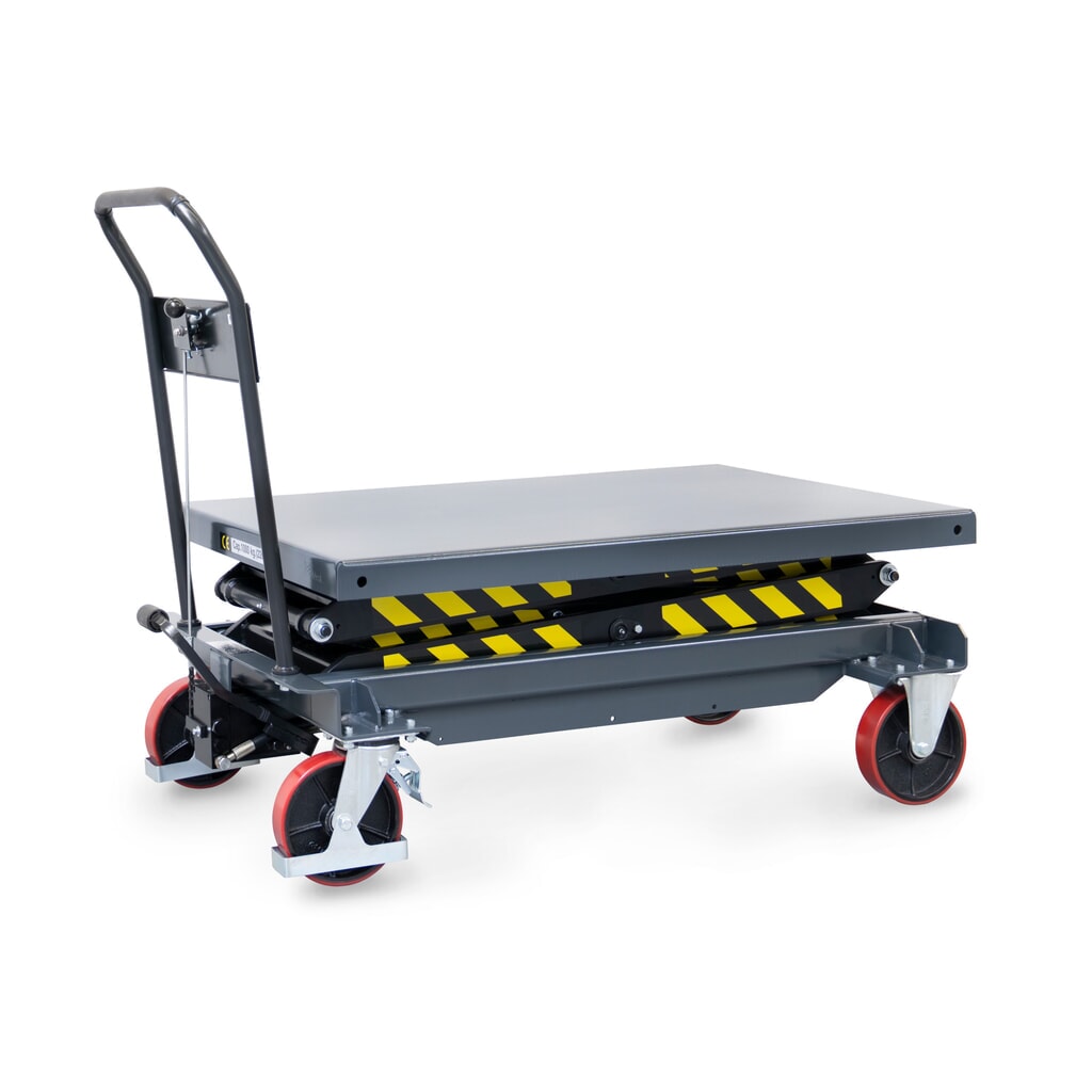 fetra® Doppelscheren-Hubtischwagen, Ladefläche 1.200 x 800 mm, Tragkraft 1.000 kg Produktabbildung Nr. 3: fetra® Doppelscheren-Hubtischwagen, Ladefläche 1.200 x 800 mm, Tragkraft 1.000 kg