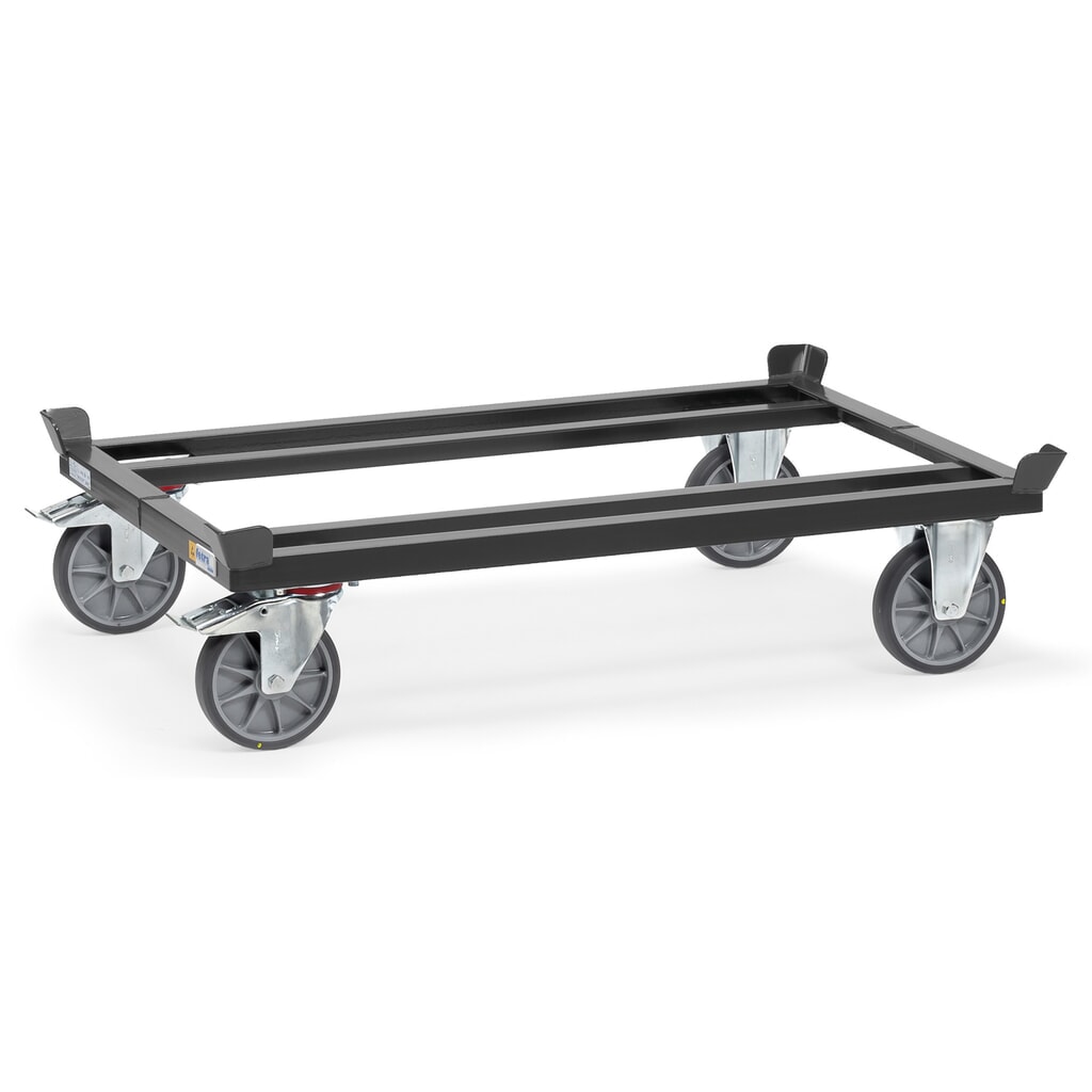 fetra® ESD-Paletten-Fahrgestell, für Paletten 1.200 x 800 mm Produktabbildung: fetra® ESD-Paletten-Fahrgestell, für Paletten 1.200 x 800 mm