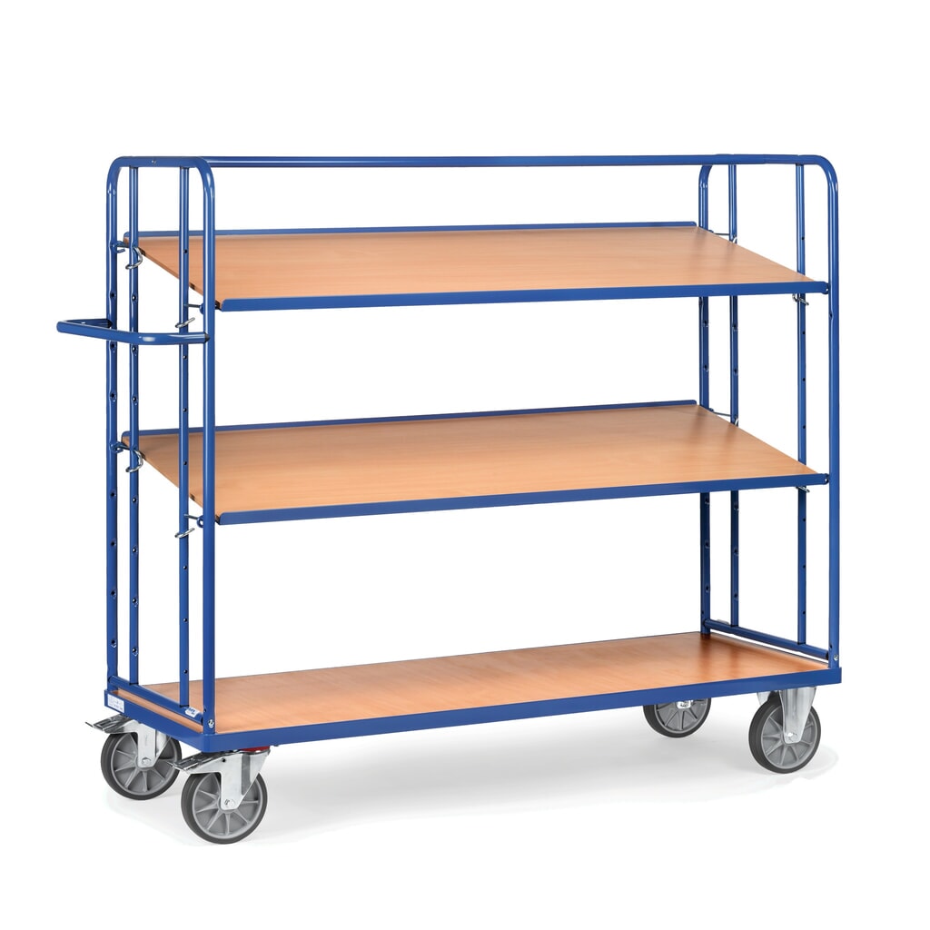 Produktabbildung Nr. 4: fetra® Eurokasten-Etagenwagen, TK 500 kg, 3 Etagen à 1.250 x 610 mm