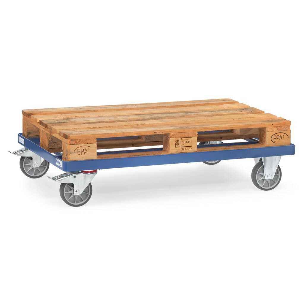 fetra® Fahrgestell, TK 500 kg, für Paletten 1.200 x 800 mm, TPE-Bereifung Produktabbildung Nr. 2: fetra® Fahrgestell, TK 500 kg, für Paletten 1.200 x 800 mm, TPE-Bereifung