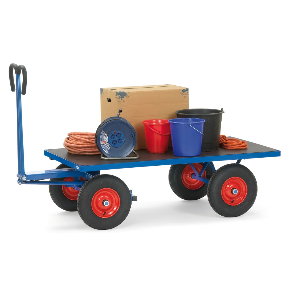 fetra® Handpritschenwagen ohne Wände, Ladefläche BxT 900 x 1.600 mm, TK 1.000 kg, Luft-Bereifung Produktabbildung Nr. 2: fetra® Handpritschenwagen ohne Wände, Ladefläche BxT 900 x 1.600 mm, TK 1.000 kg, Luft-Bereifung