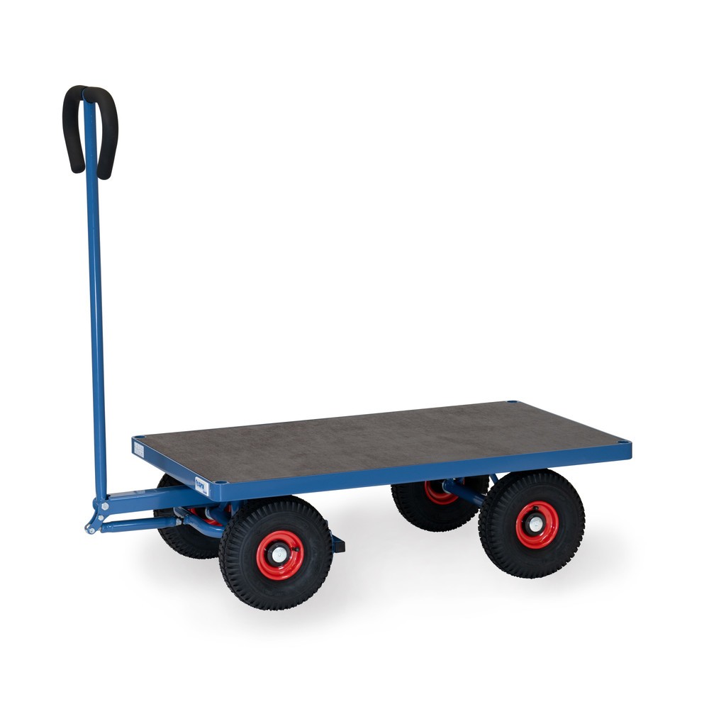 Produktabbildung: fetra® Handwagen mit Luftbereifung, HxBxL 1.192 mm x 609 mm x 1.272 mm, Tragkraft 500 kg