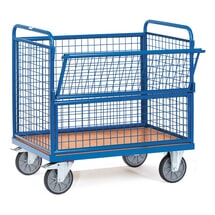 Produktabbildung Nr. 1: fetra® Kastenwagen mit Drahtgitterwänden, Ladefläche 1.000 x 700 mm
