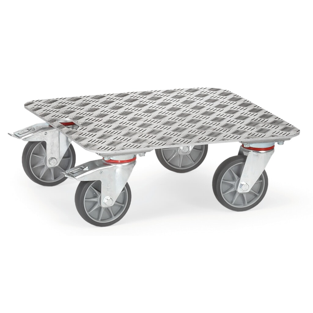 fetra® Kistenroller - ALU-Quintettblech Produktabbildung: fetra® Kistenroller - ALU-Quintettblech