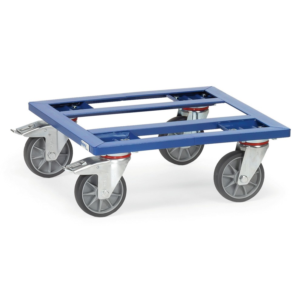 Produktabbildung: fetra® Kistenroller mit offenem Rahmen, TK 400 kg, Ladefläche 500 x 500 mm