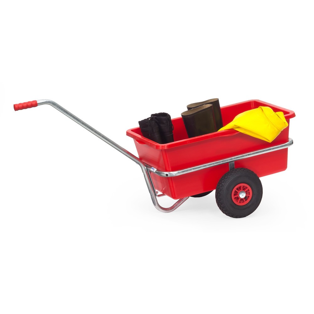 Produktabbildung Nr. 2: fetra® Leicht-Handwagen mit Kunststoffmulde, Luftbereifung, HxBxL 777 mm x 596 mm x 1.401 mm, Tragkraft 200 kg, feuerverzinkt