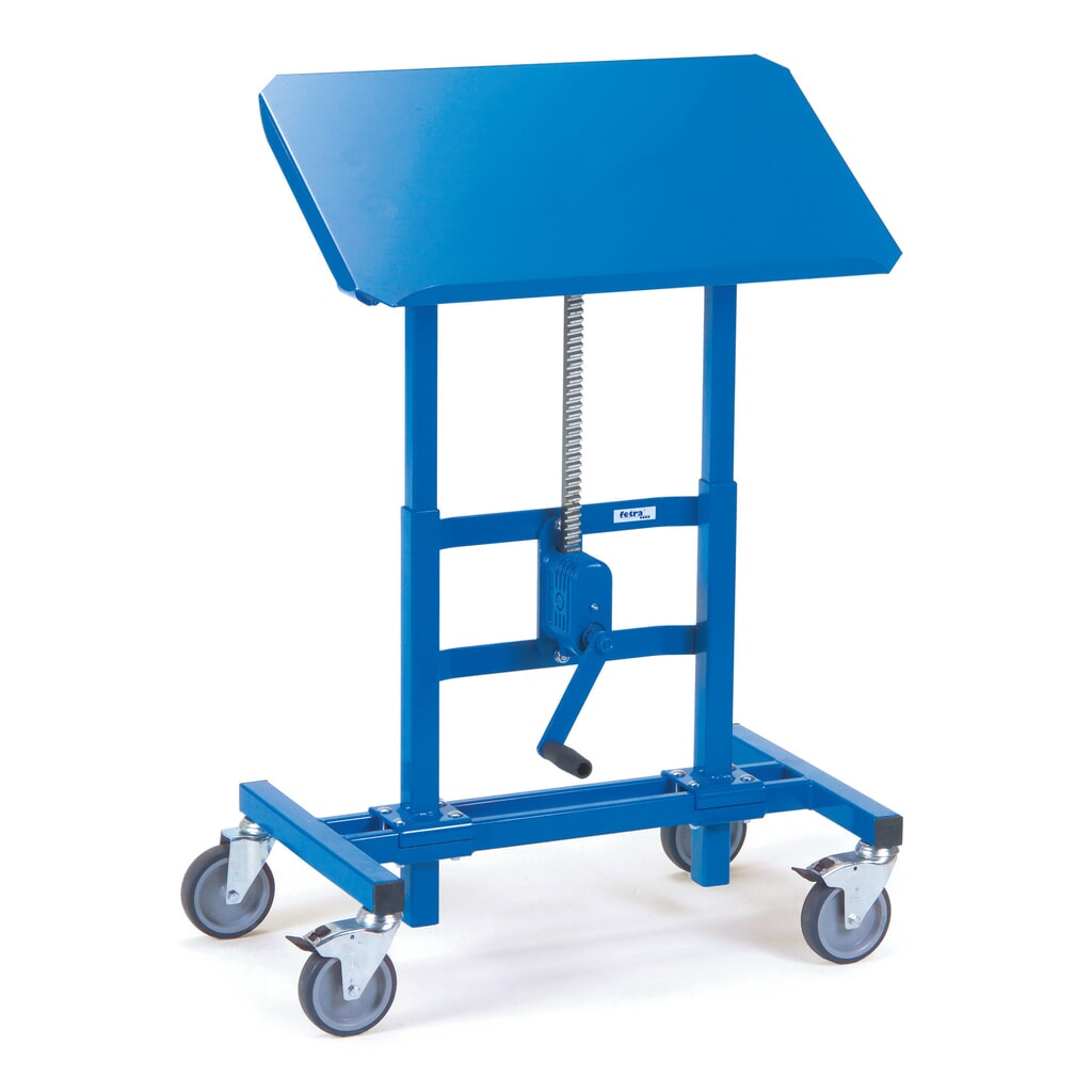 Produktabbildung: fetra® Materialständer, mit Zahnstangengewinde, Höhe 685-1.025 mm